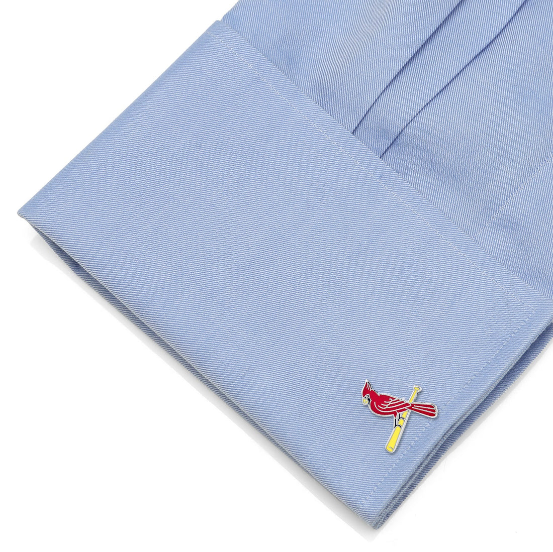 St. Louis Cardinals MLB Logo Cufflinks in Silver Tone - Image 3