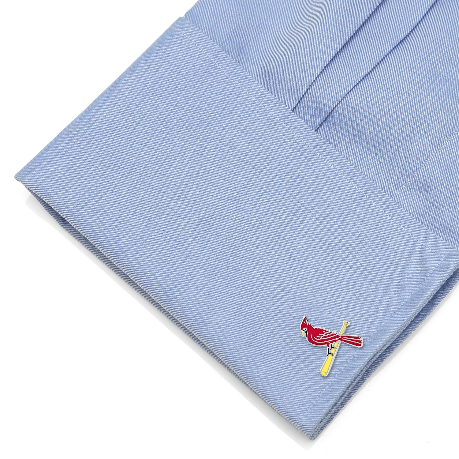 St. Louis Cardinals MLB Logo Cufflinks in Silver Tone - Image 3