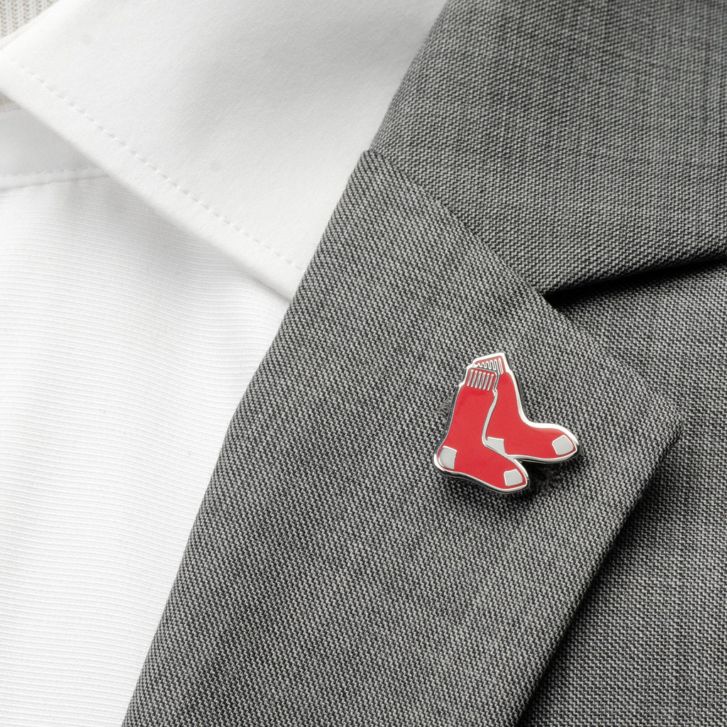 Boston Red Sox MLB Lapel Pin in Silver Tone Enamel - Image 2