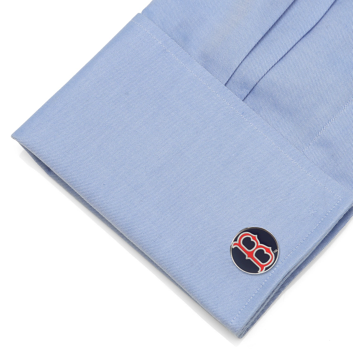 Boston Red Sox MLB Logo Cufflinks in Navy and Red Enamel - Image 3