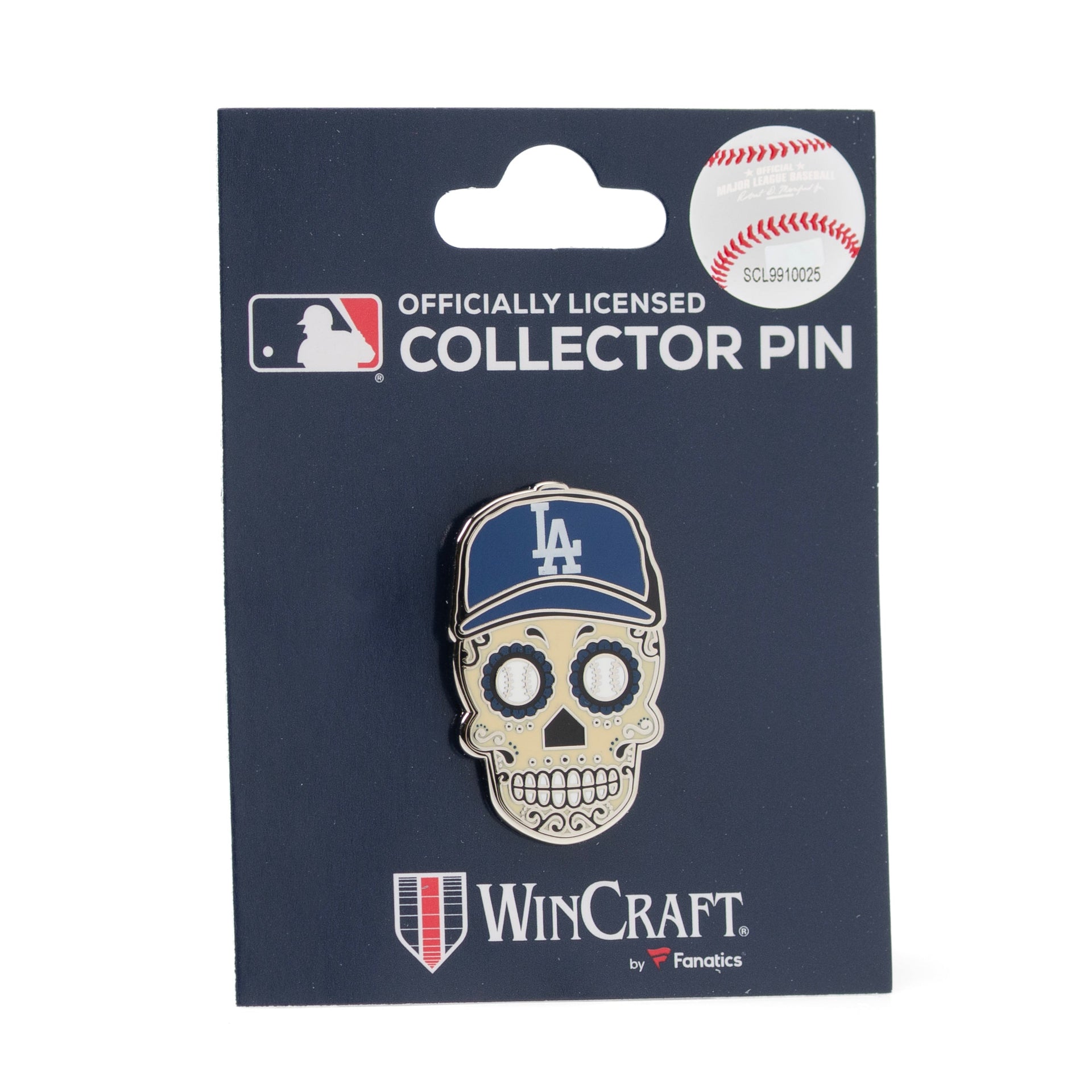 LA Dodgers Sugar Skull Lapel Pin MLB Baseball Collector Accessory - Image 5