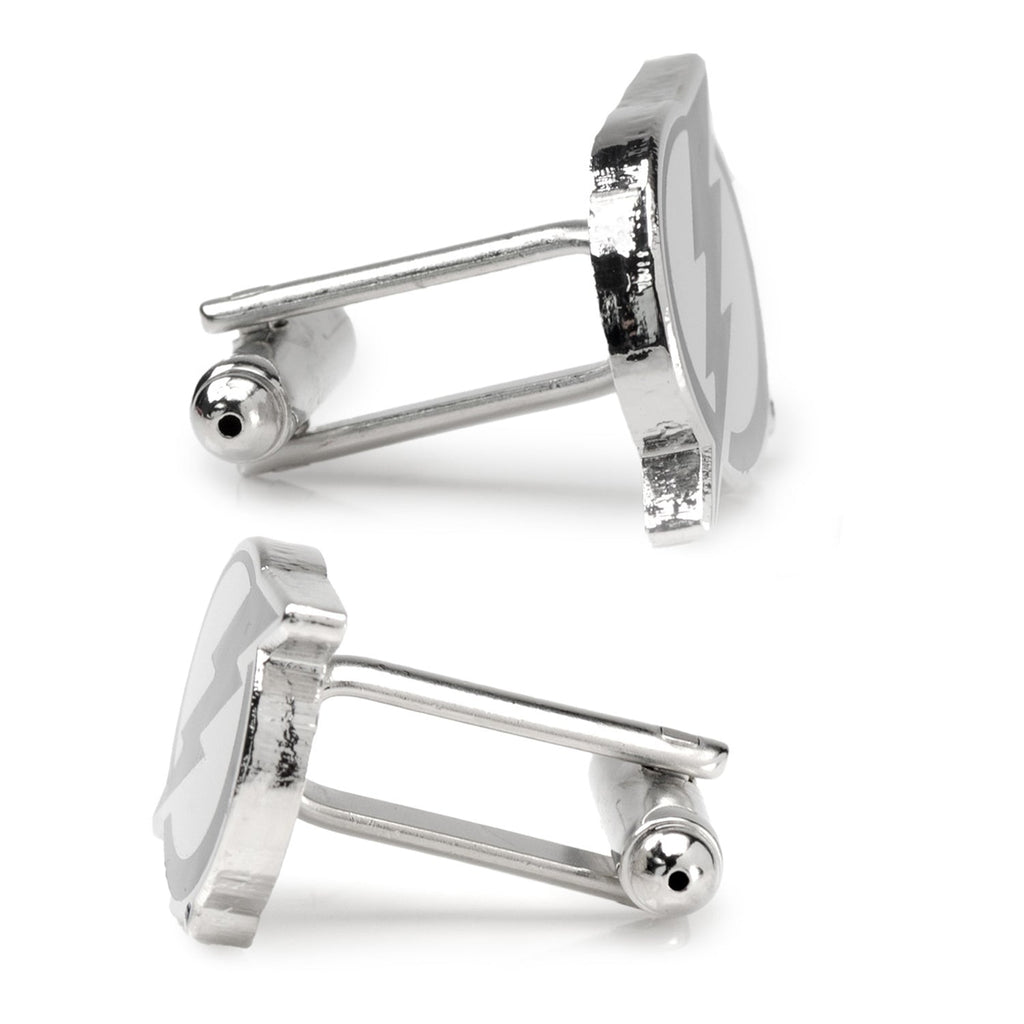 Tampa Bay Lightning NHL Logo Cufflinks in Silver and Enamel - Image 4