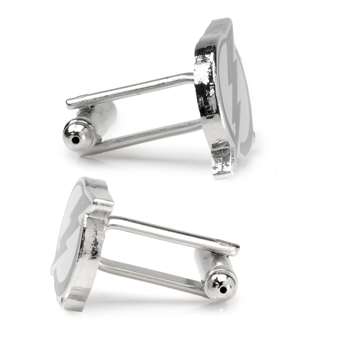 Tampa Bay Lightning NHL Logo Cufflinks in Silver and Enamel - Image 4