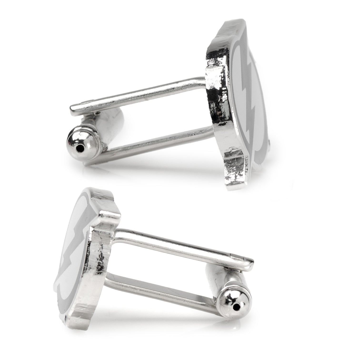 Tampa Bay Lightning NHL Logo Cufflinks in Silver and Enamel - Image 4