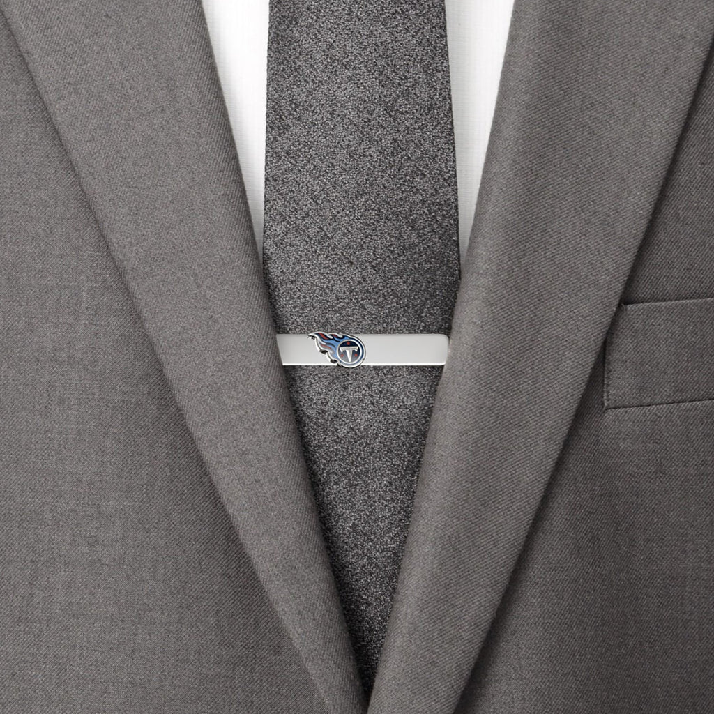Tennessee Titans NFL Sliding Tie Bar Silver Plated Accessory - Image 2