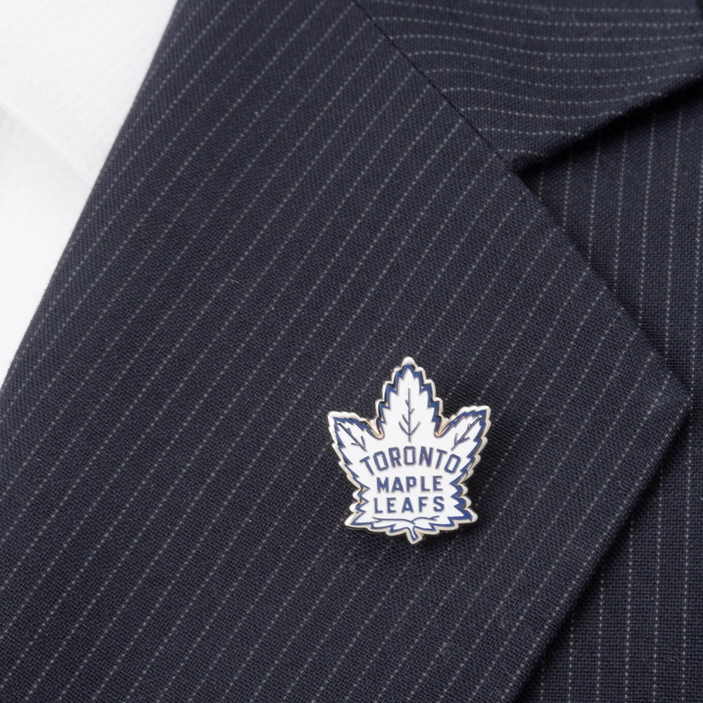 Toronto Maple Leafs Throwback Enamel Lapel Pin Silver Tone - Image 4