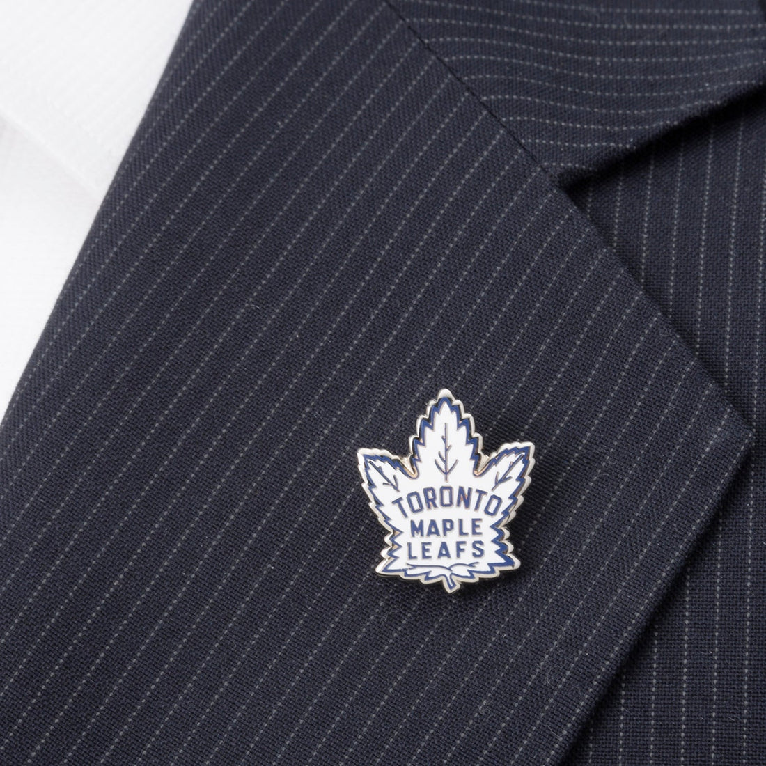 Toronto Maple Leafs Throwback Enamel Lapel Pin Silver Tone - Image 4