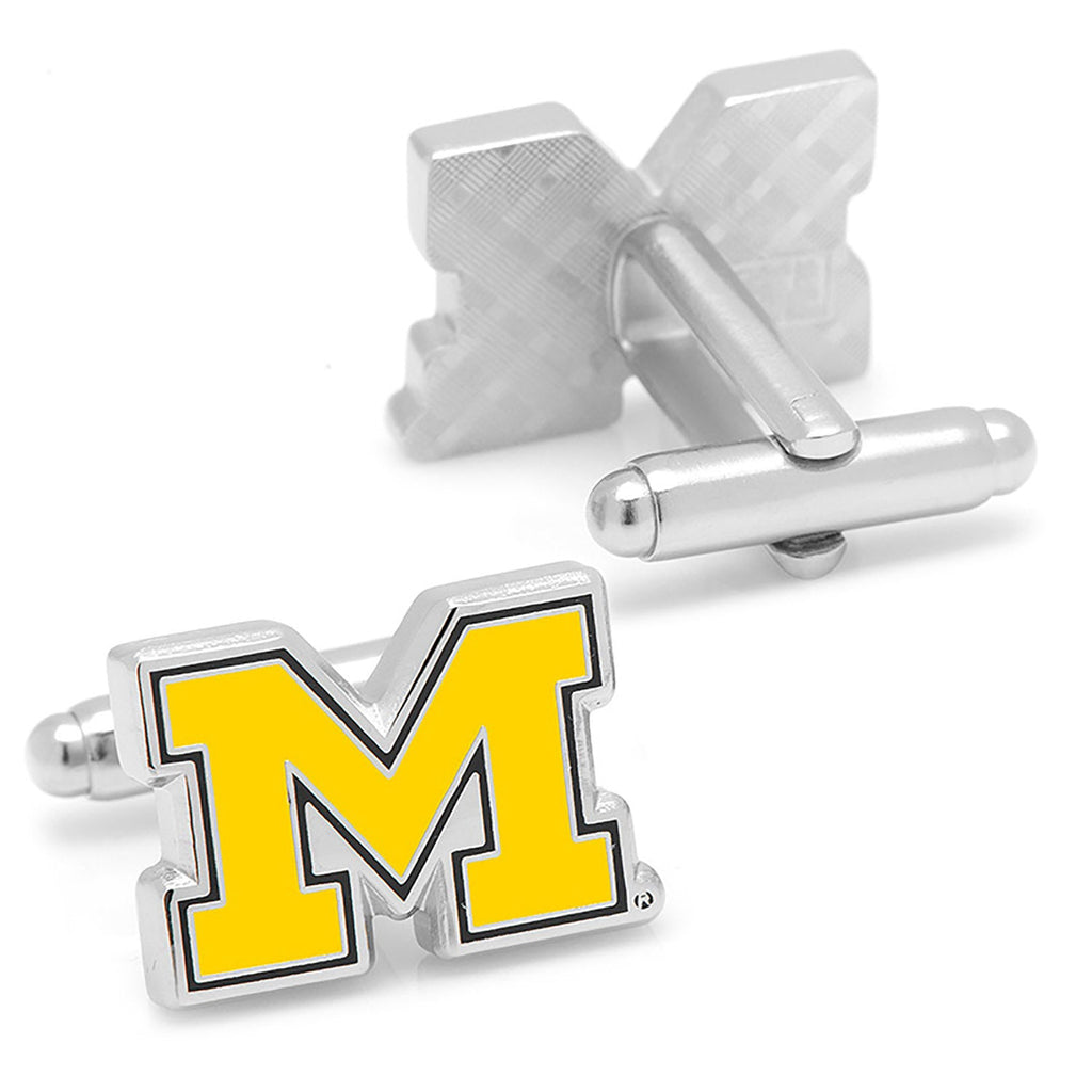 NCAA University of Michigan Cufflinks and Tie Bar Gift Set