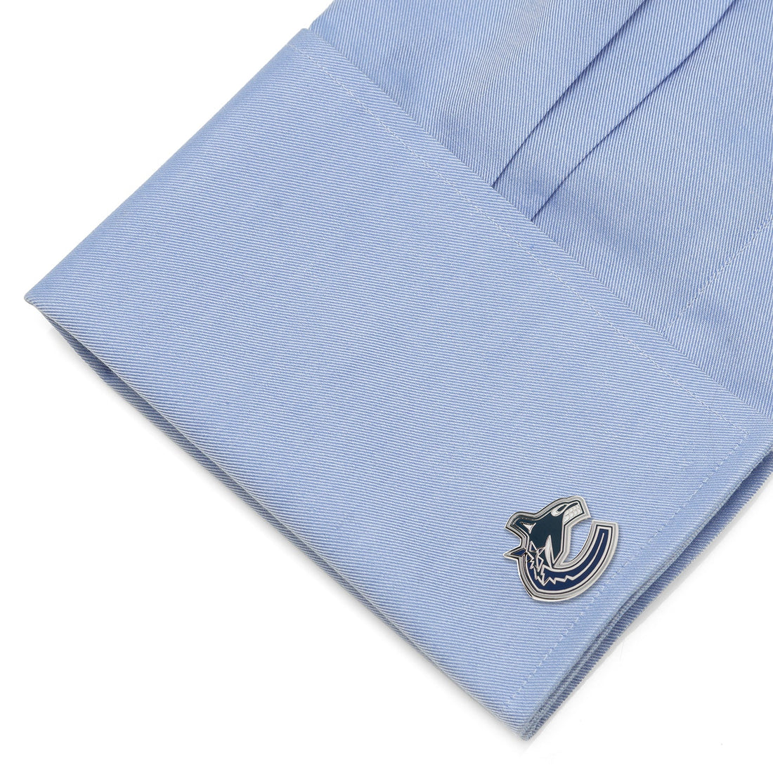 Vancouver Canucks NHL Hockey Team Logo Cufflinks Silver Tone - Image 3