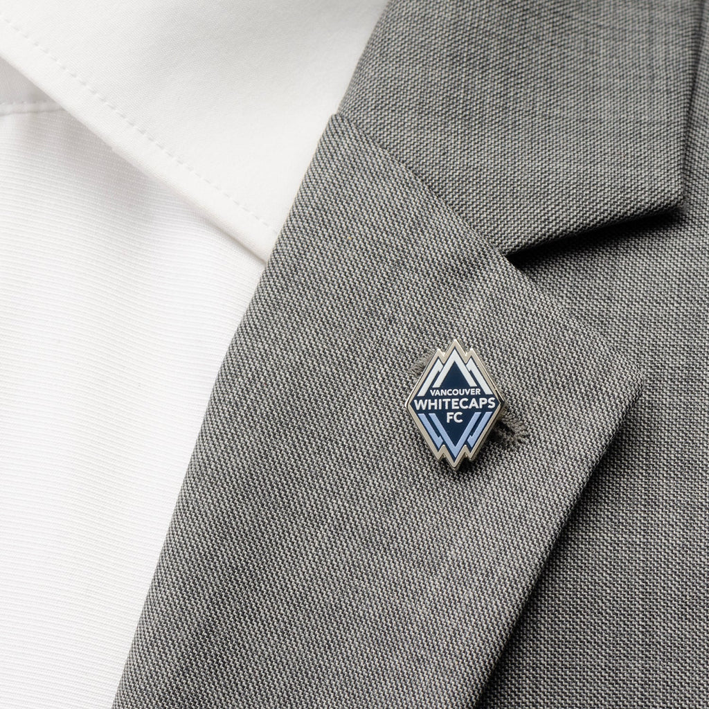 Vancouver Whitecaps FC Logo Lapel Pin in Silver Plated Metal - Image 2