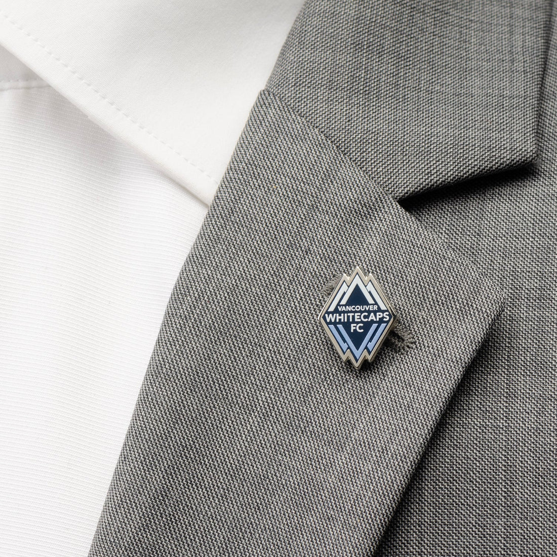 Vancouver Whitecaps FC Logo Lapel Pin in Silver Plated Metal - Image 2