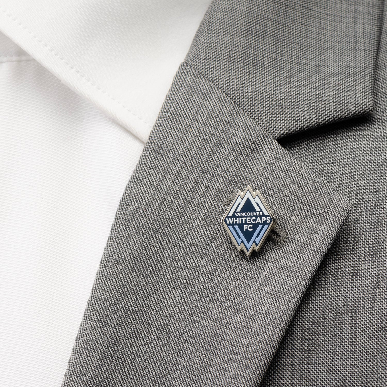 Vancouver Whitecaps FC Logo Lapel Pin in Silver Plated Metal - Image 2