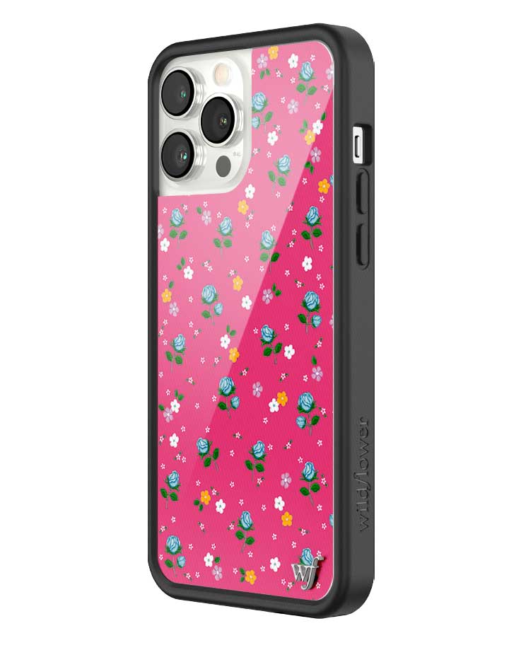 Pink Dainty Florals Protective iPhone Case with Flower Print - Image 18