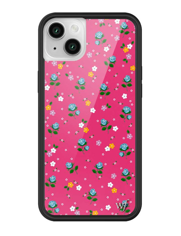 Pink Dainty Florals Protective iPhone Case with Flower Print - Image 15