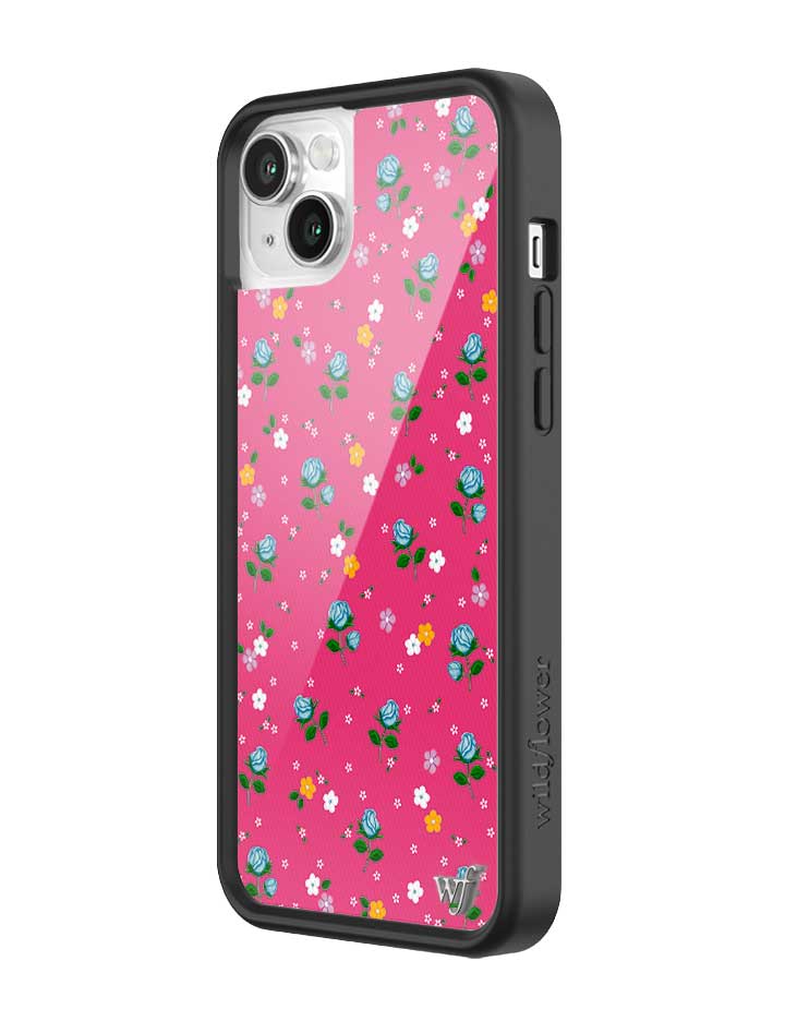 Pink Dainty Florals Protective iPhone Case with Flower Print - Image 16
