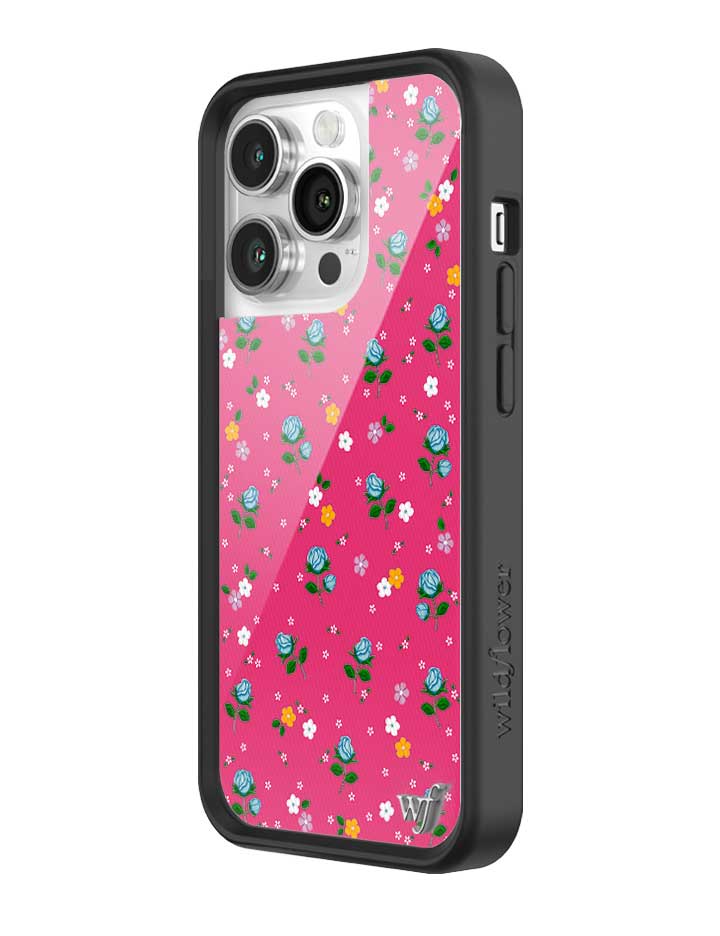 Pink Dainty Florals Protective iPhone Case with Flower Print - Image 14