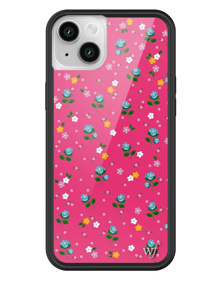 Pink Dainty Florals Protective iPhone Case with Flower Print - Image 11
