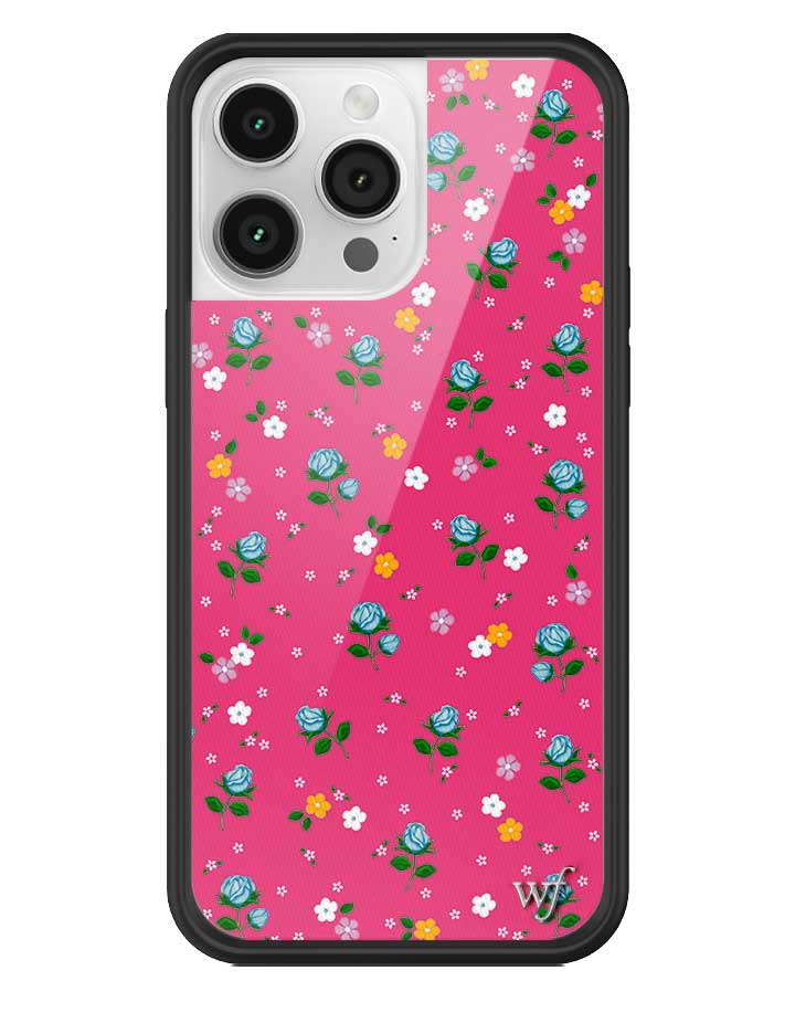 Pink Dainty Florals Protective iPhone Case with Flower Print - Image 9