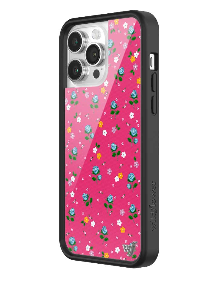 Pink Dainty Florals Protective iPhone Case with Flower Print - Image 10