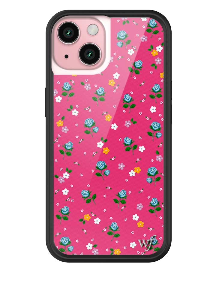 Pink Dainty Florals Protective iPhone Case with Flower Print - Image 7