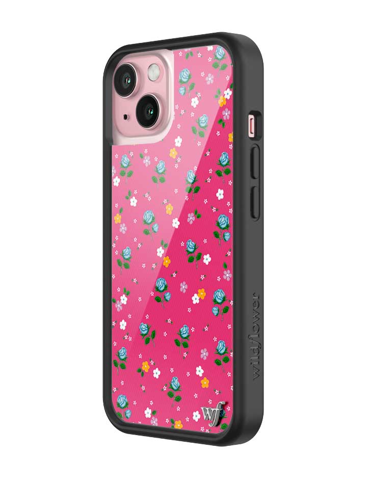 Pink Dainty Florals Protective iPhone Case with Flower Print - Image 8