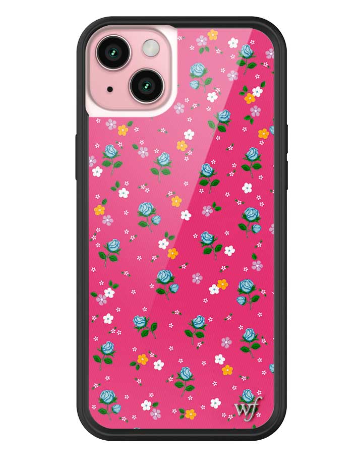 Pink Dainty Florals Protective iPhone Case with Flower Print - Image 3