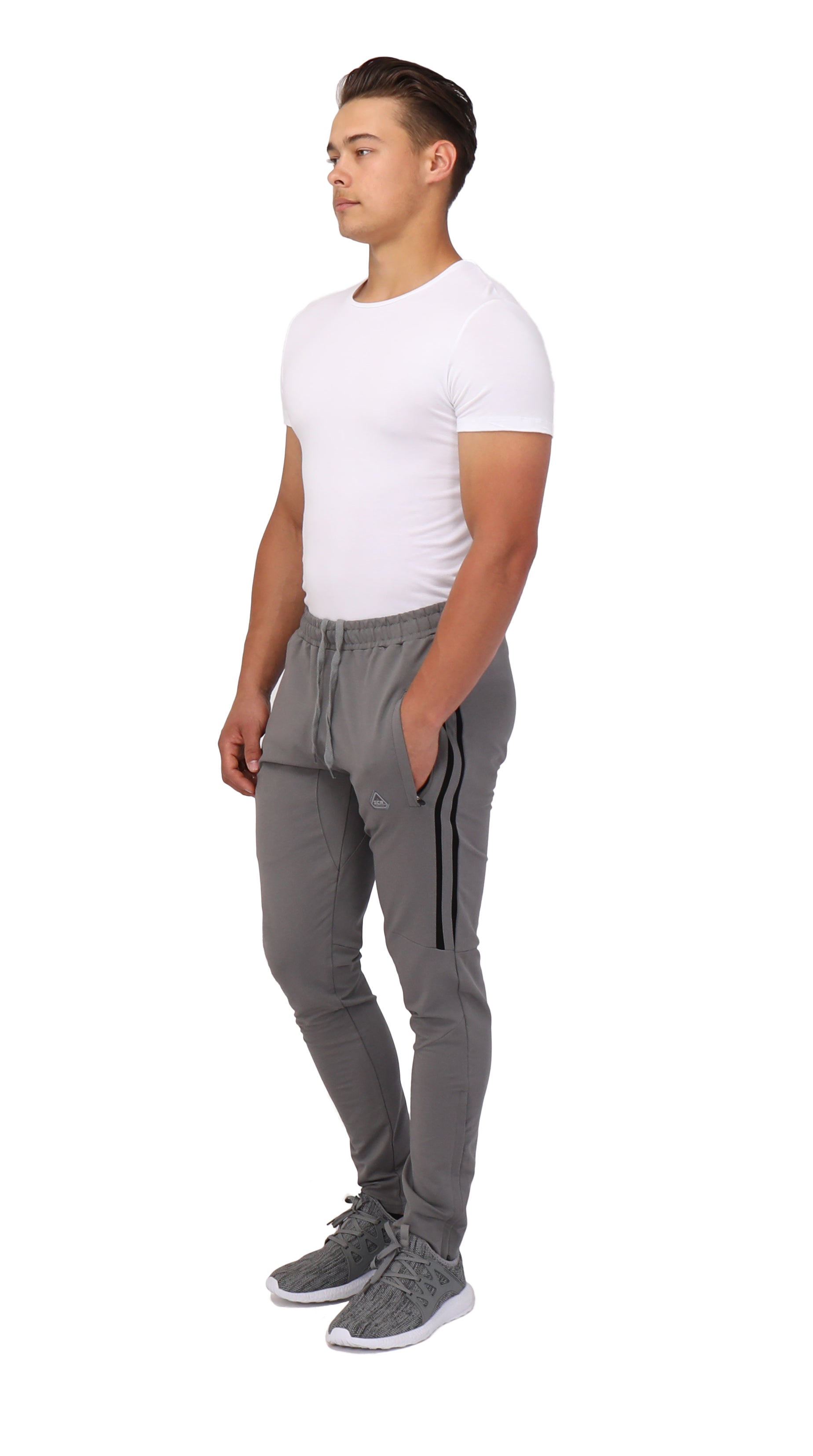 Ultimate Flex Jogger Sweatpants in Black with Zippered Legs - Image 17