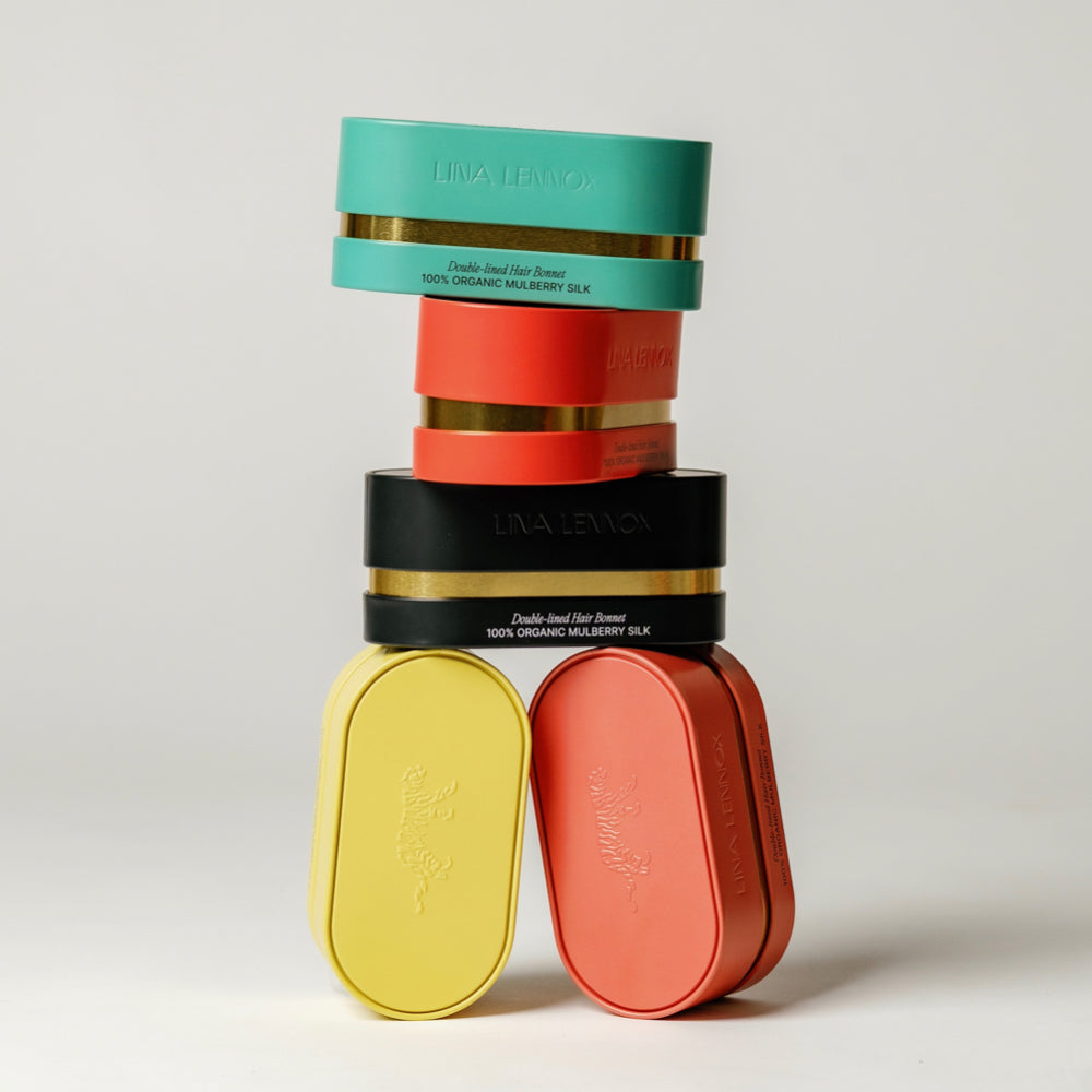 Organic Silk Oversized Scrunchie Sunshine Yellow