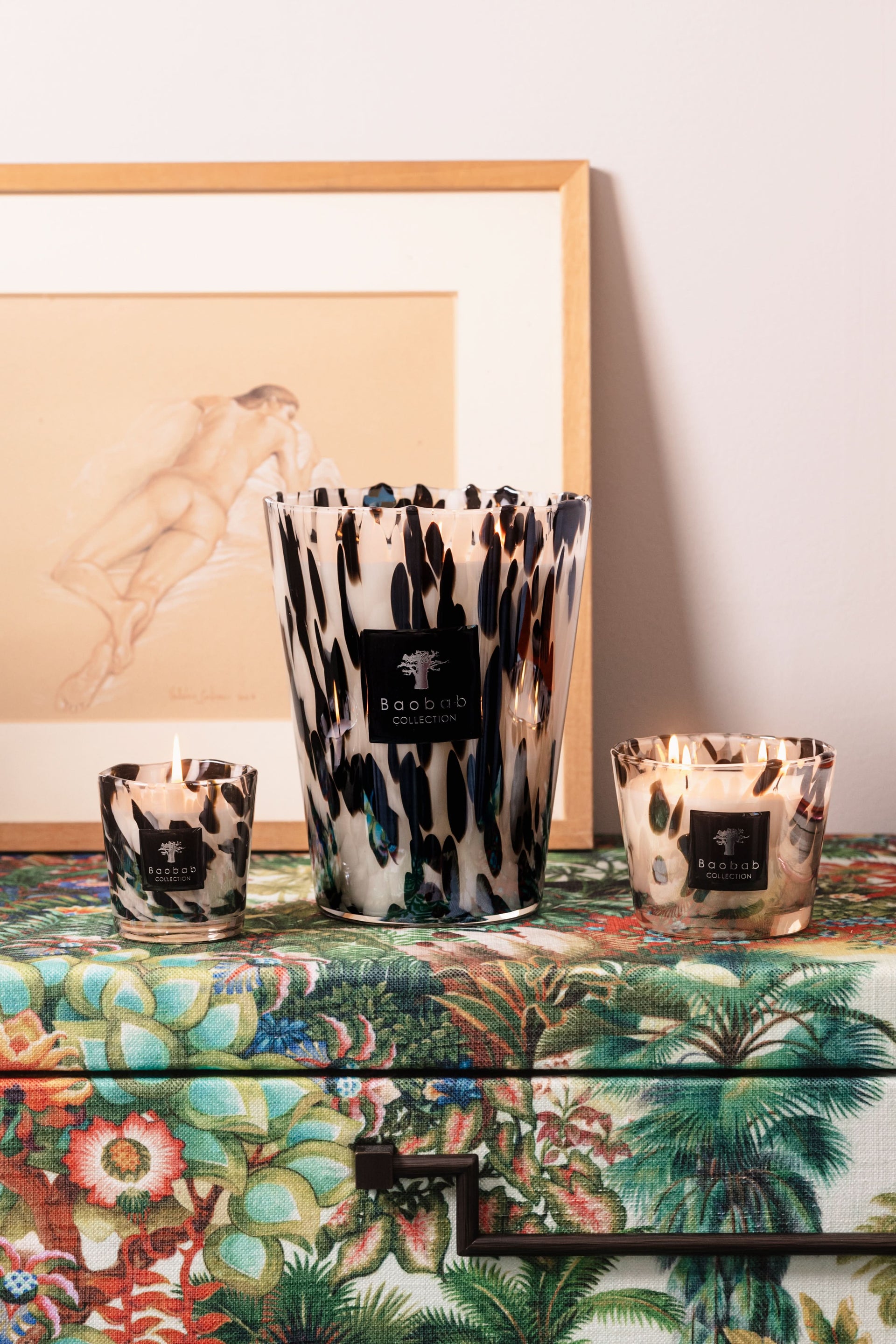 Black Pearls Max 08 Scented Candle in Hand-Blown Glass