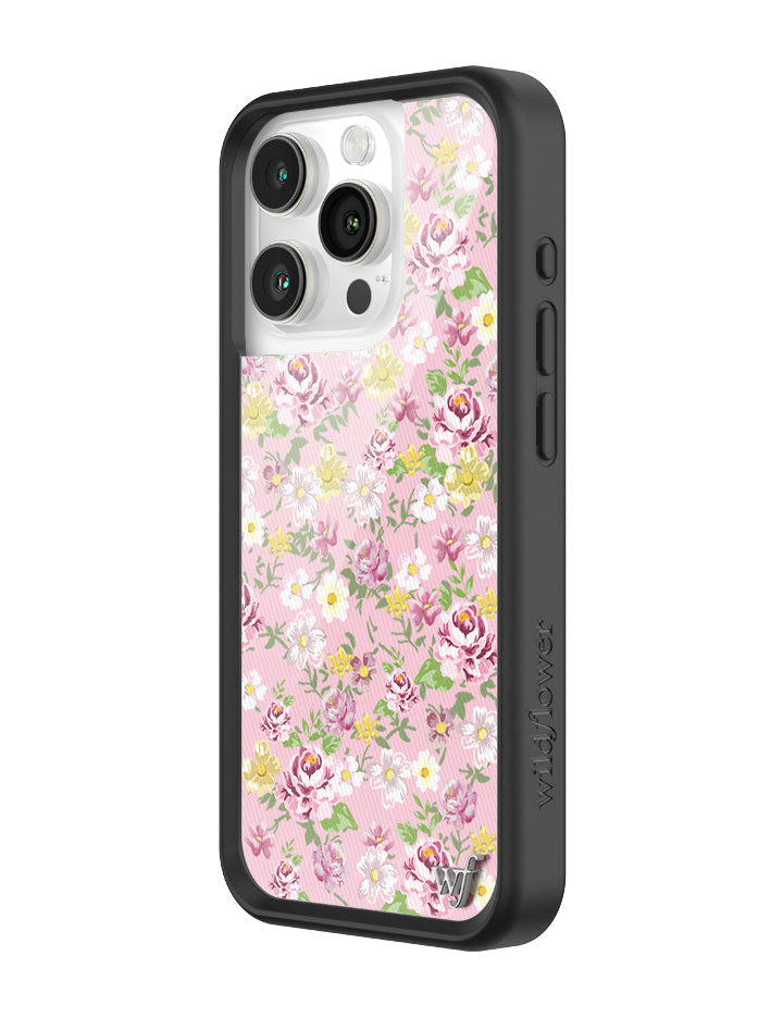 Daisy Lynn Floral iPhone Case with Pink and Yellow Pastel Flowers - Image 6
