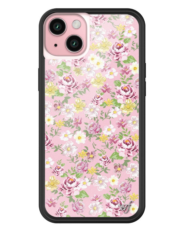 Daisy Lynn Floral iPhone Case with Pink and Yellow Pastel Flowers - Image 3
