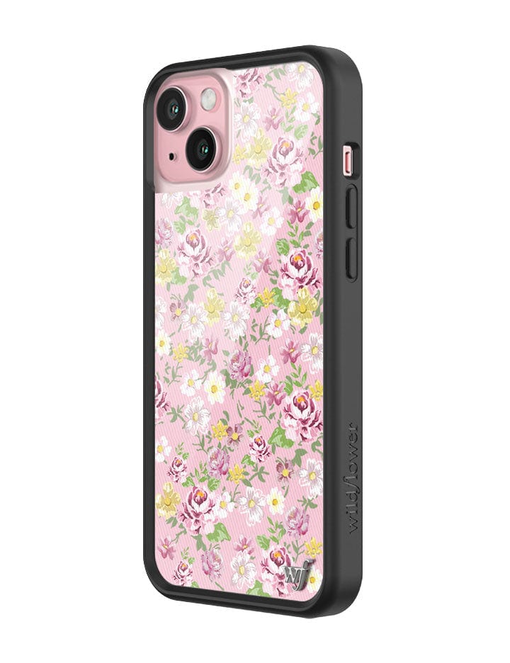 Daisy Lynn Floral iPhone Case with Pink and Yellow Pastel Flowers - Image 4