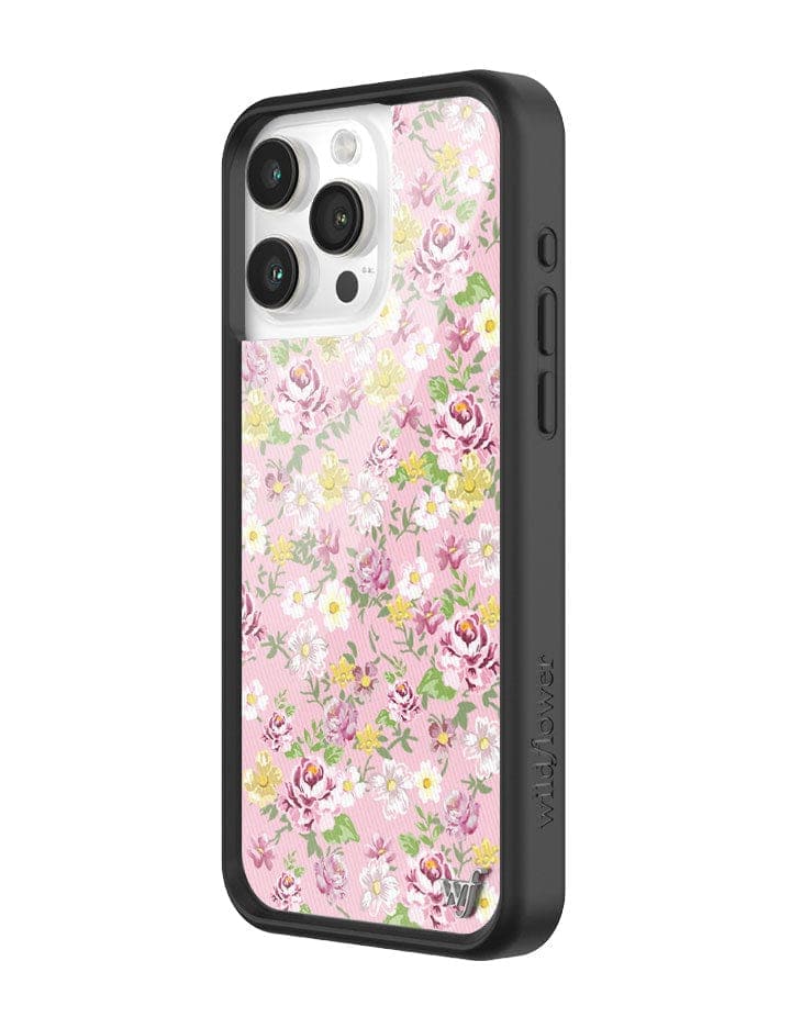 Daisy Lynn Floral iPhone Case with Pink and Yellow Pastel Flowers - Image 2