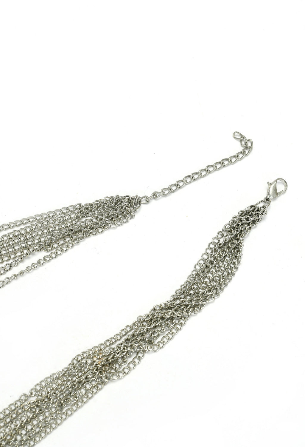 Silver-Plated Brass Finish Traditional Mirror Choker