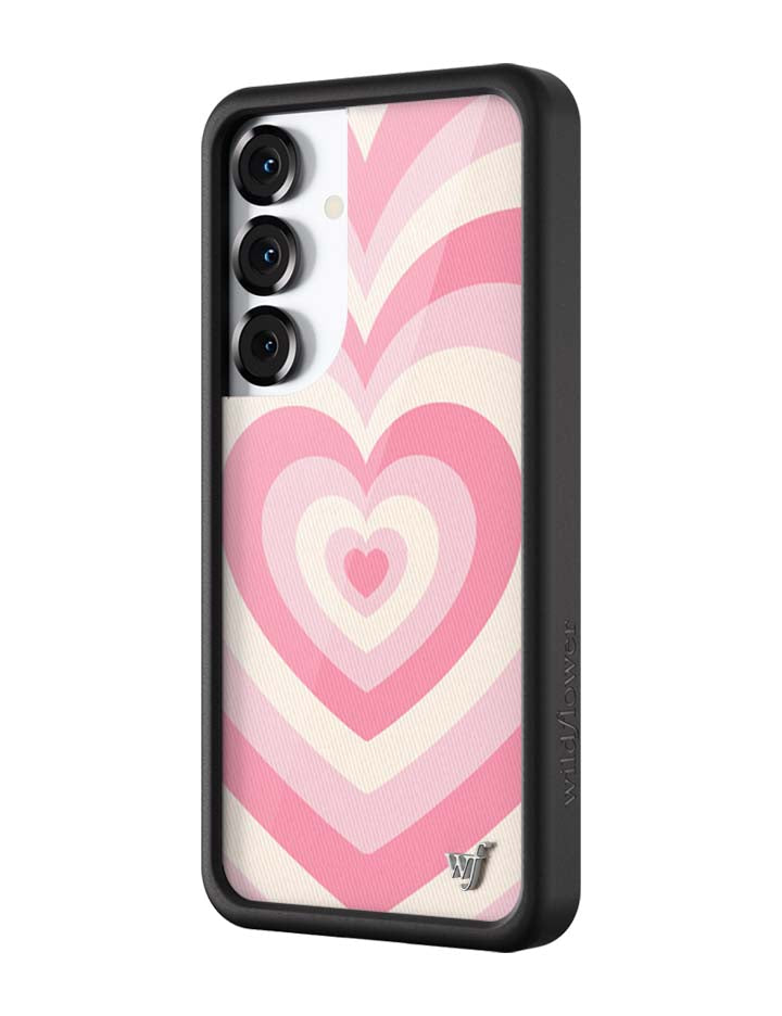 Latte Love Rose Samsung Galaxy Case Protective Pink Heart Print - Image 8