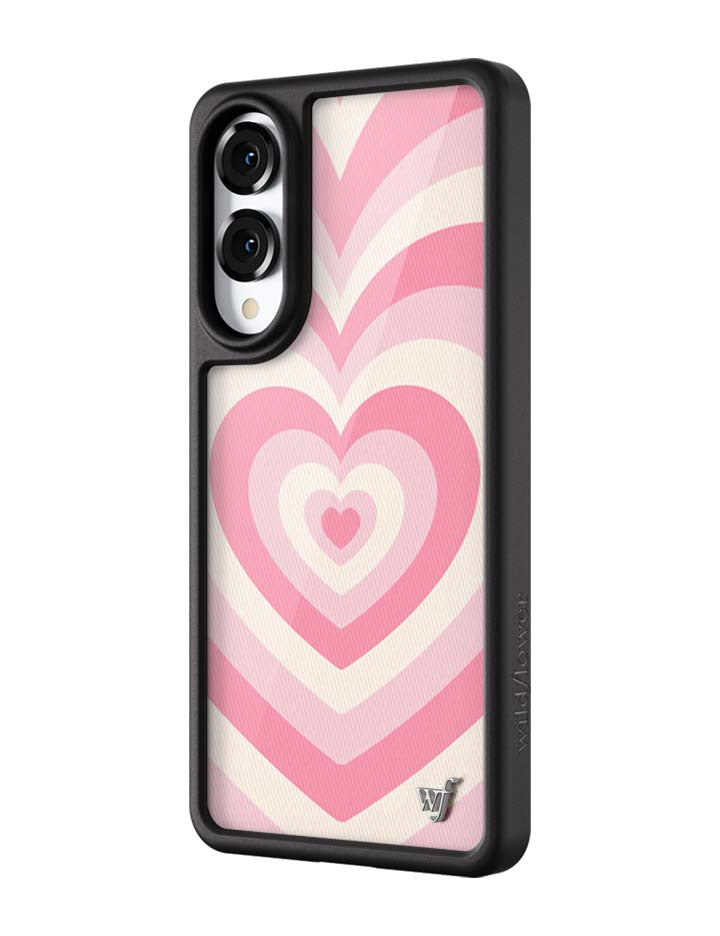Latte Love Rose Samsung Galaxy Case Protective Pink Heart Print - Image 4
