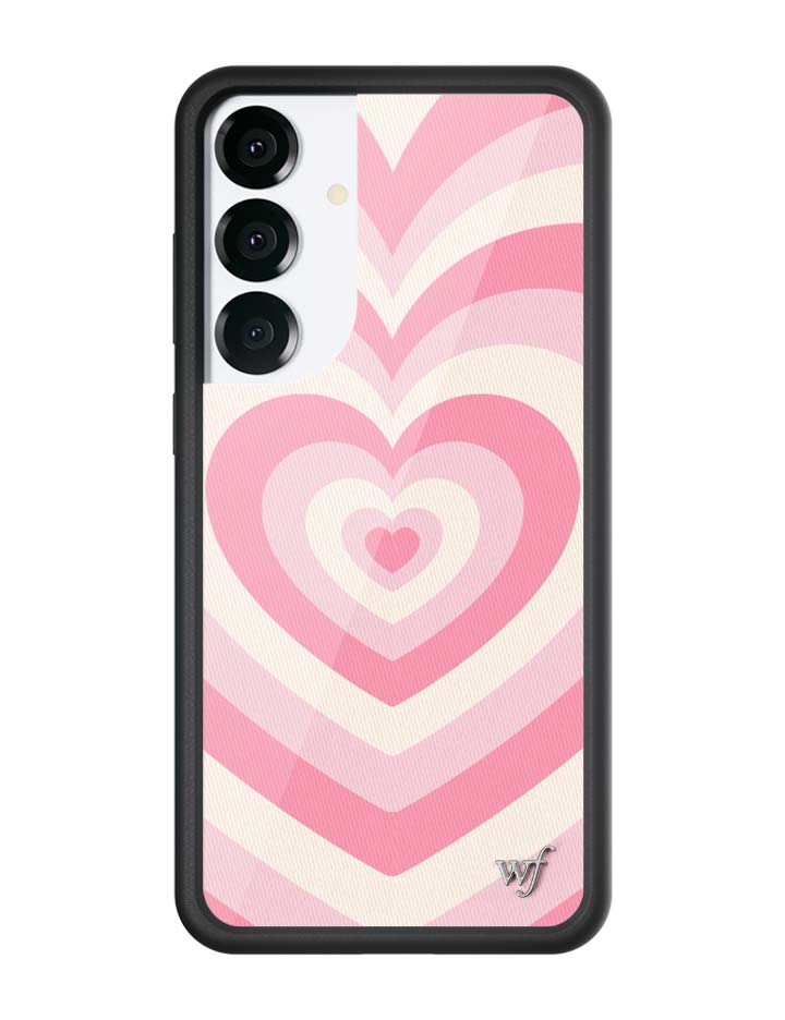 Latte Love Rose Samsung Galaxy Case Protective Pink Heart Print - Image 5