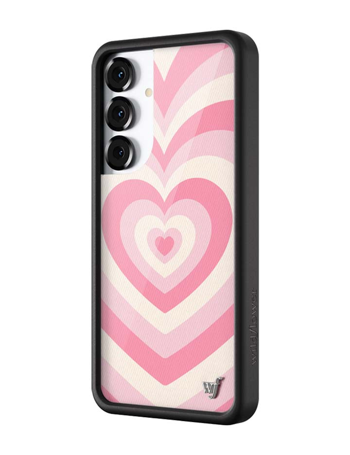 Latte Love Rose Samsung Galaxy Case Protective Pink Heart Print - Image 6