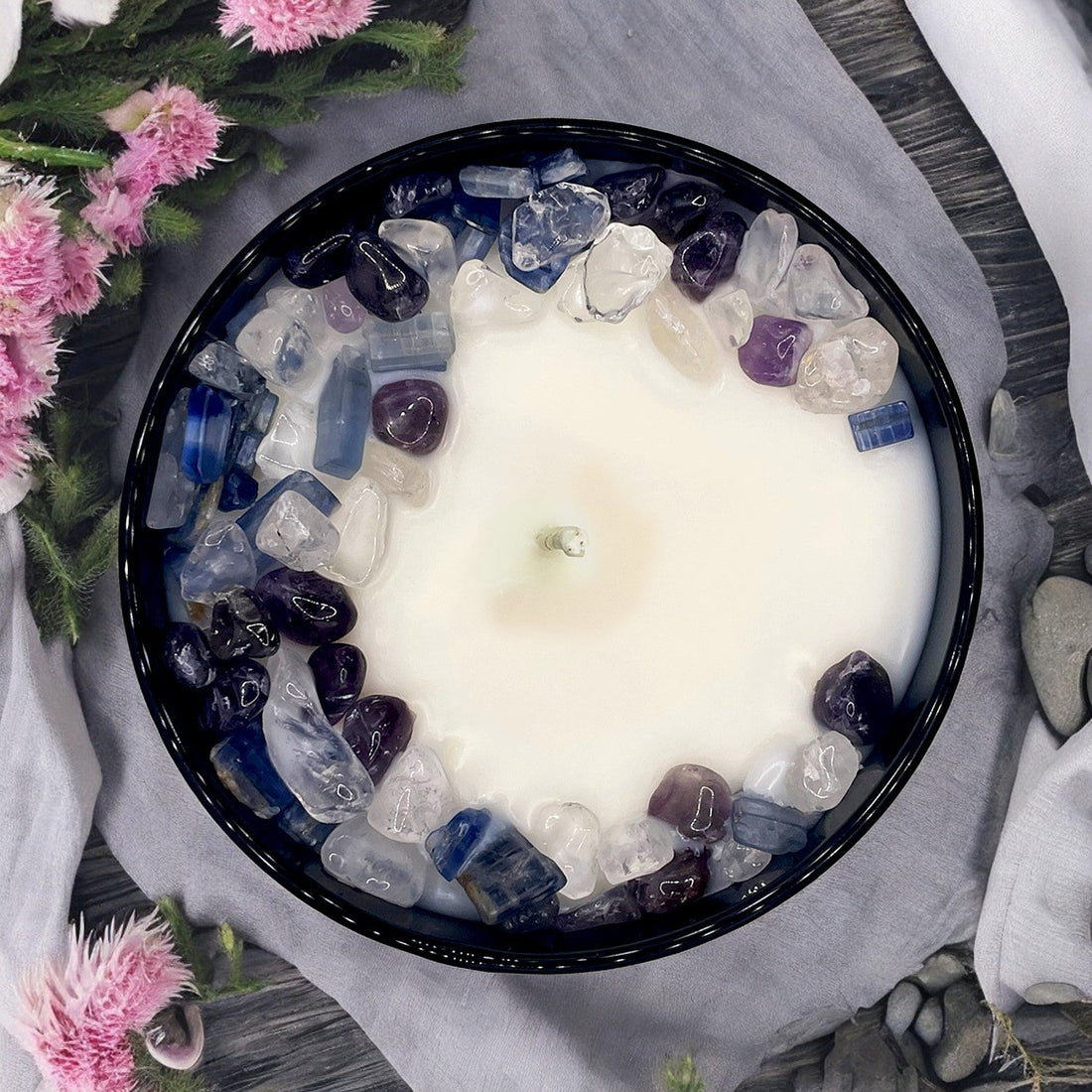 Cactus Flower and Jade Crystal Candle, 10oz