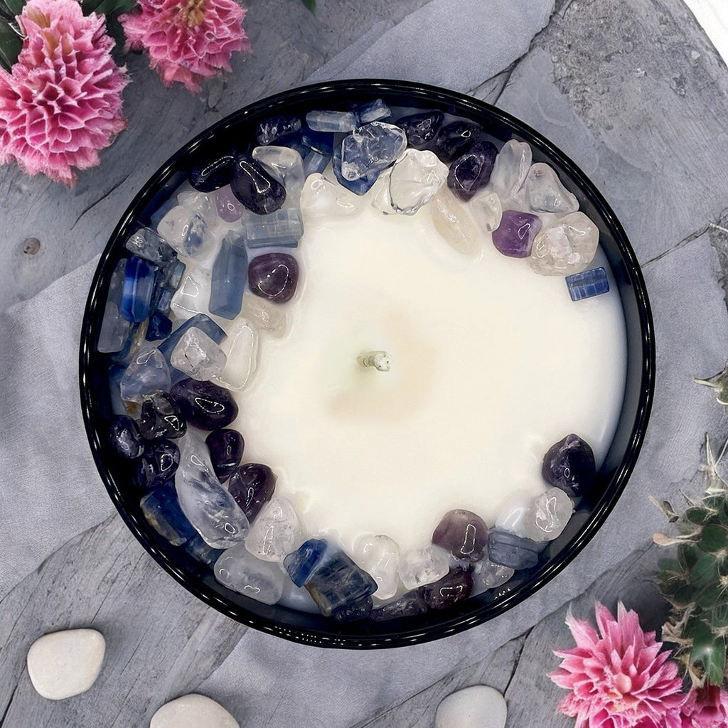 Pisces Zodiac Crystal Candle, 10oz