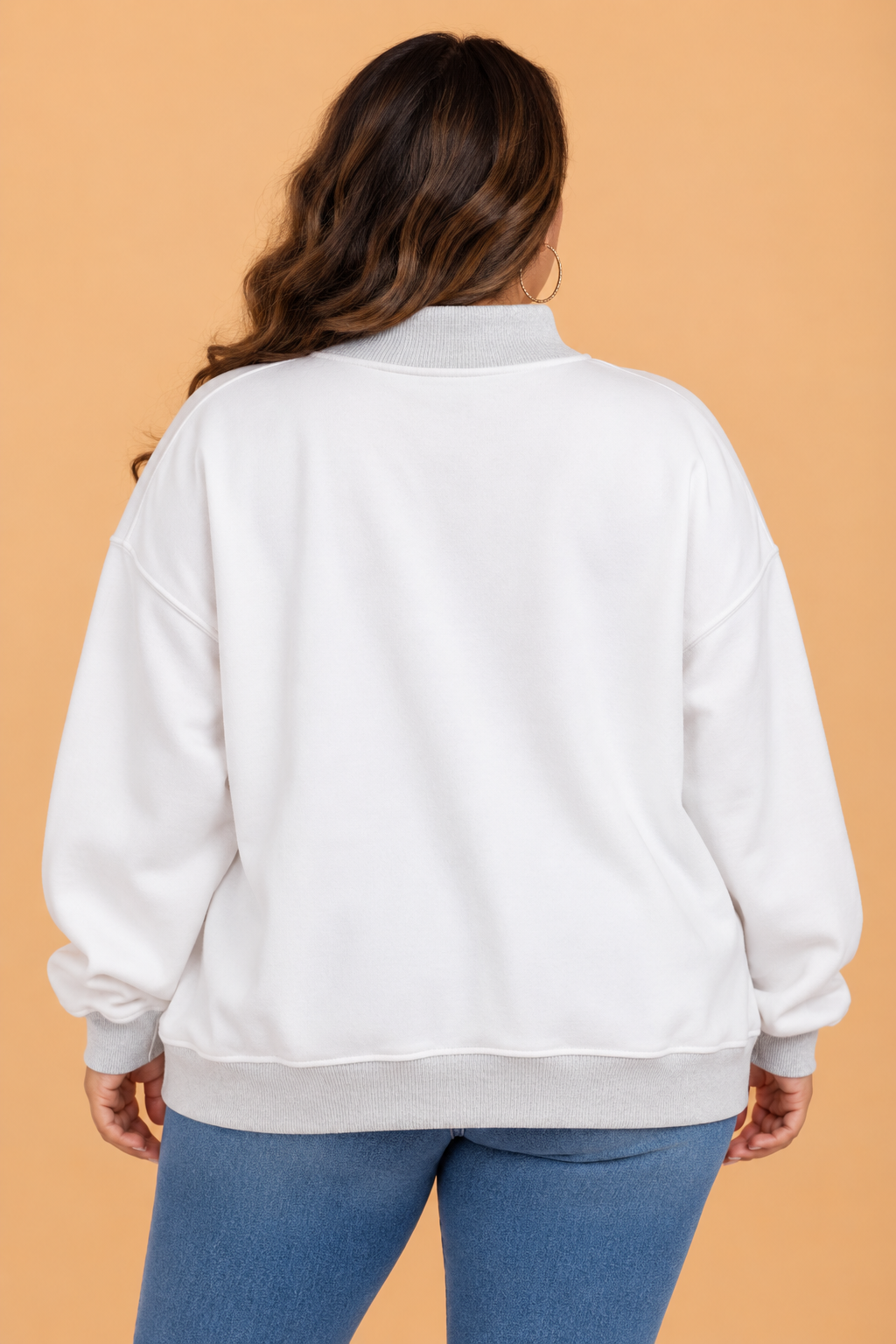 Plus Size JESUS/GOD IS GOOD Reversible Mock Neck Sweatshirt