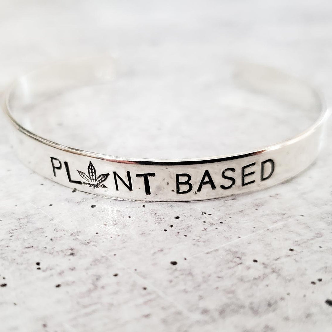 PLANT BASED Stacking Cuff Bracelet for Vegan Pot Head