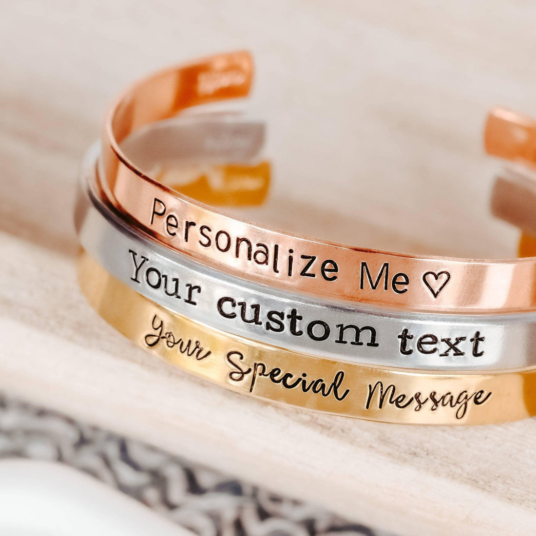 PLANT BASED Stacking Cuff Bracelet for Vegan Pot Head