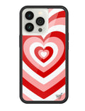 Latte Love Peppermint iPhone Case with Heart Pattern Design - Image 3