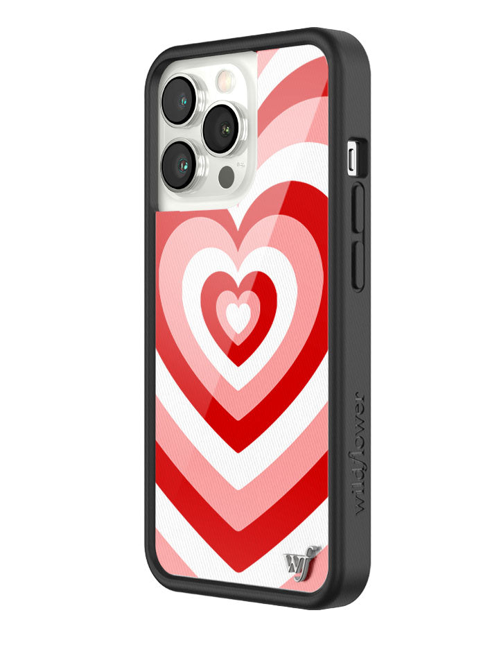 Latte Love Peppermint iPhone Case with Heart Pattern Design - Image 4