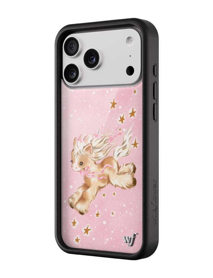 Pony Dreams iPhone Case with Soft Pink Starry Design - Image 2