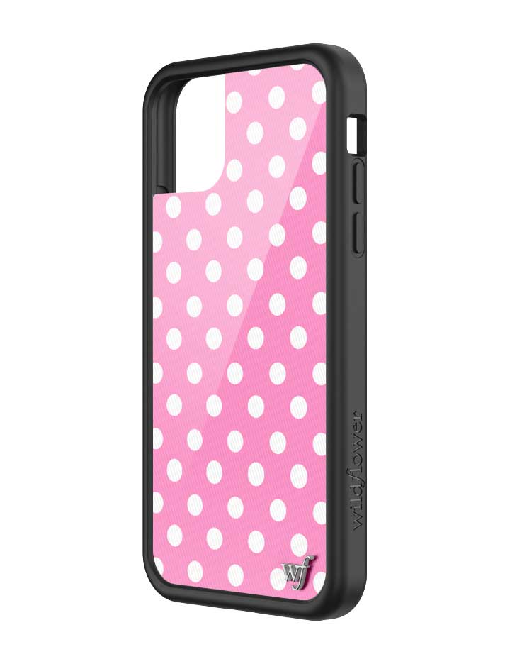 Polka Dot | Pink and White iPhone Case