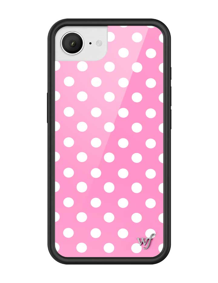 Pink and White Polka Dot Protective iPhone Case - Image 10