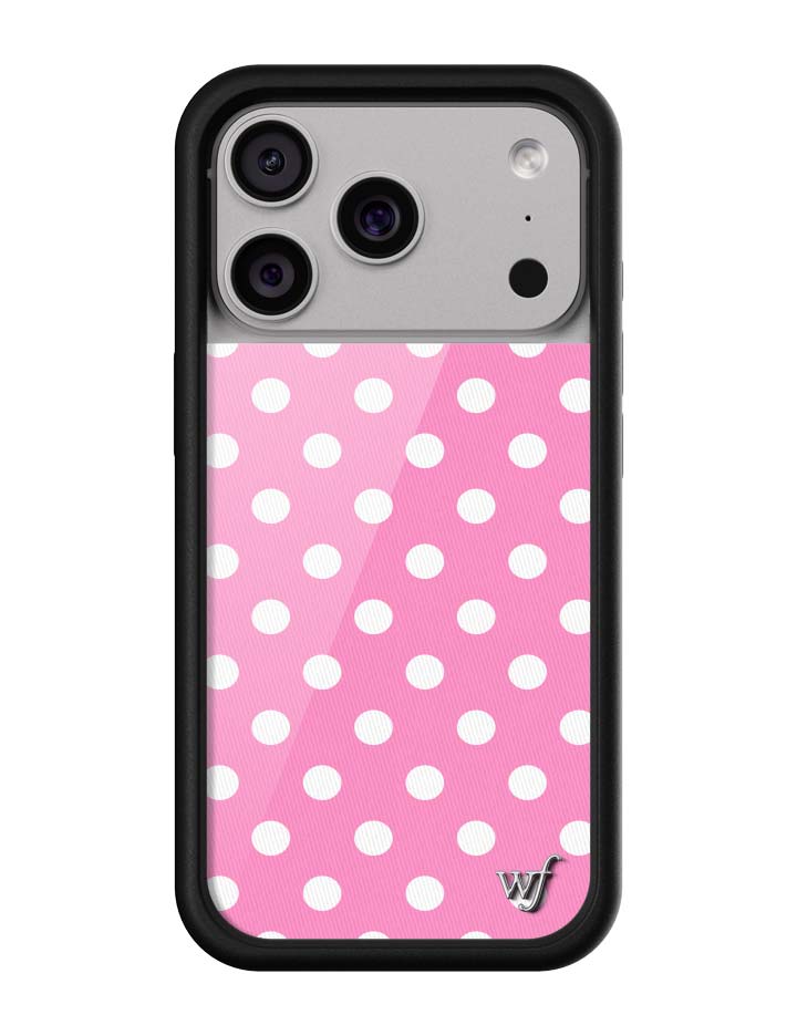 Polka Dot | Pink and White iPhone Case
