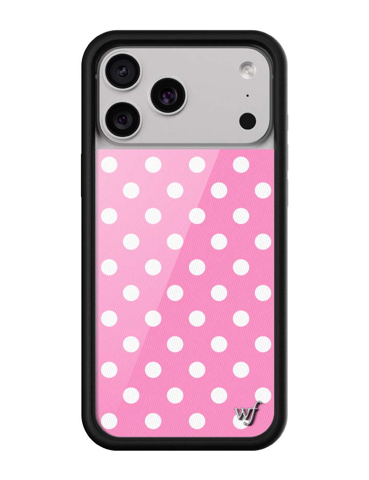 Polka Dot | Pink and White iPhone Case